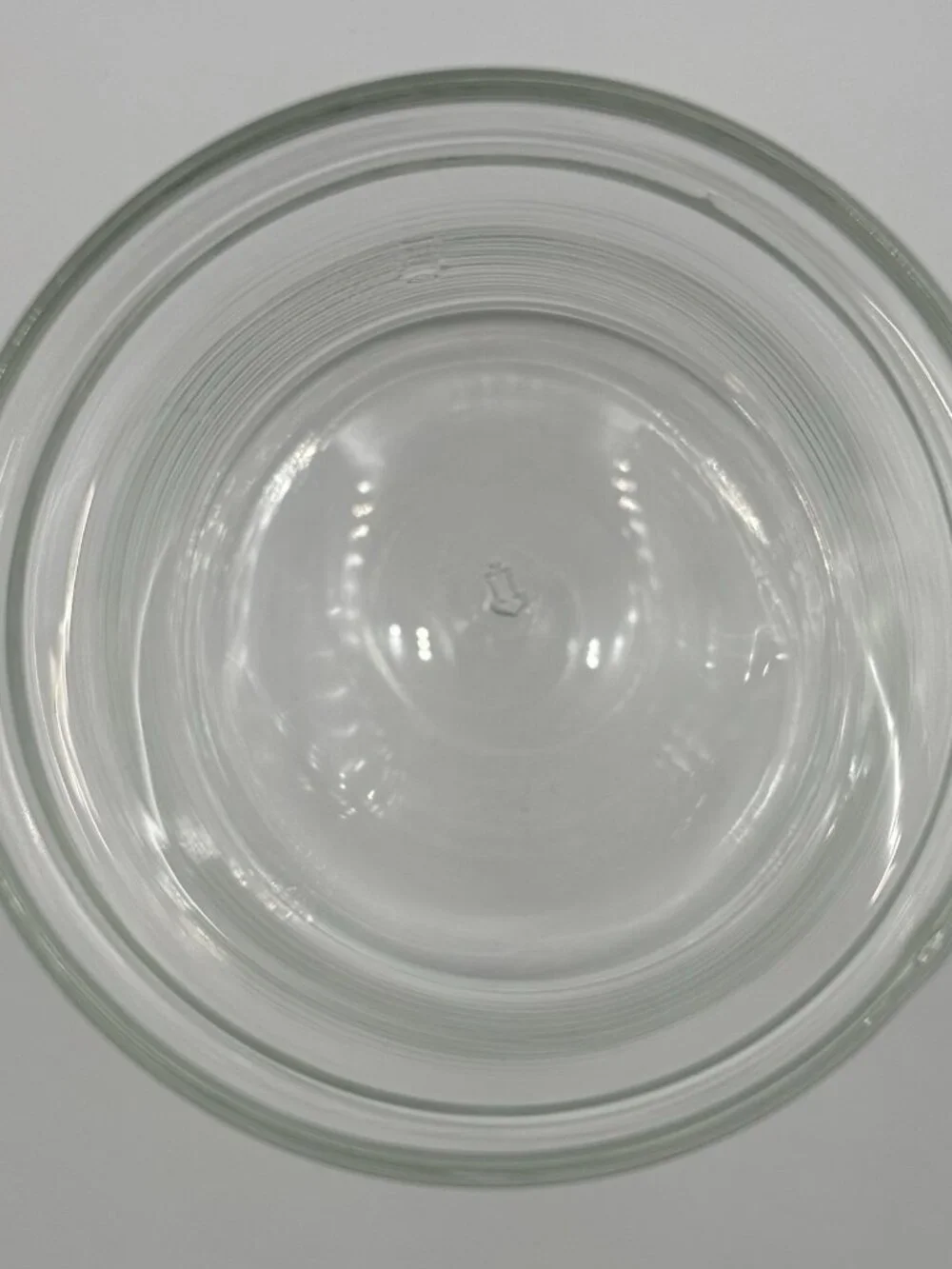 Vintage Anchor Hocking Clear Apothecary Jar Circus Tent Top Lid Bathroom Vanity